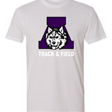 Albany Track & Field - White T-Shirt - Full Front