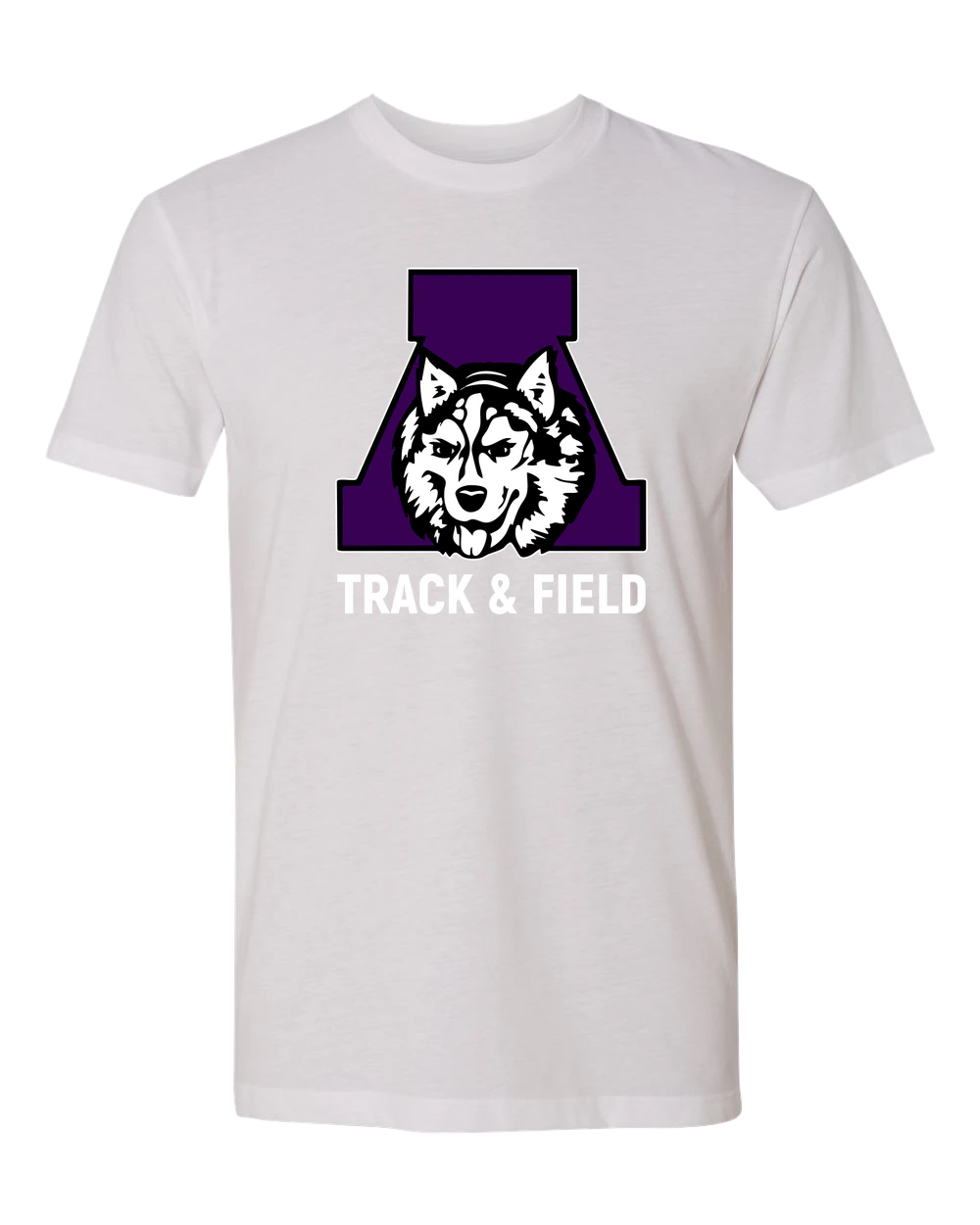Albany Track & Field - White T-Shirt - Full Front