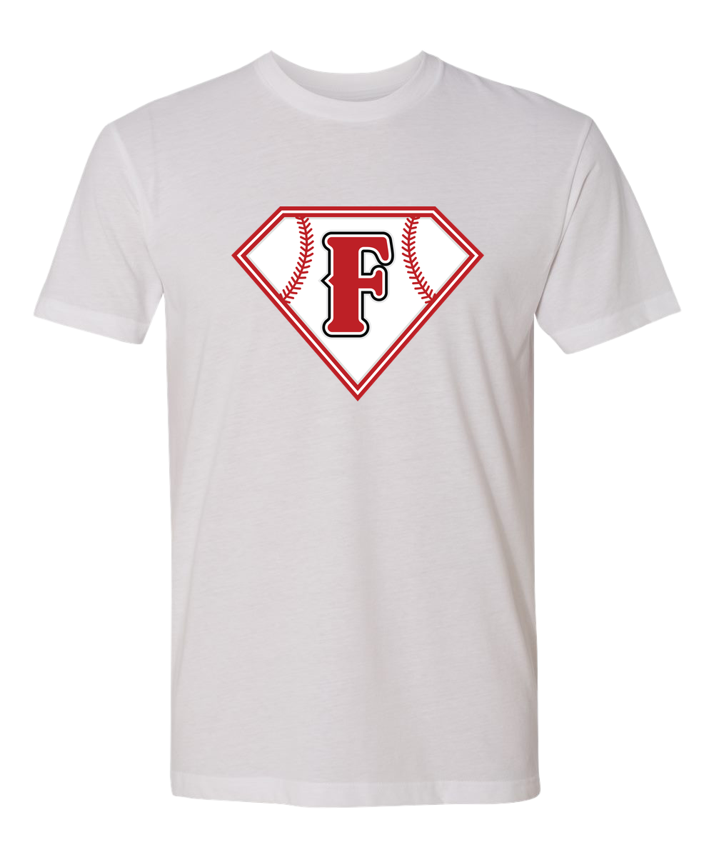 Fairmont Baseball - White T-Shirt - Full Front
