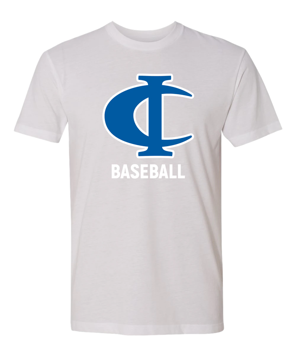 Cambridge Isanti Baseball - White T-Shirt - Full Front