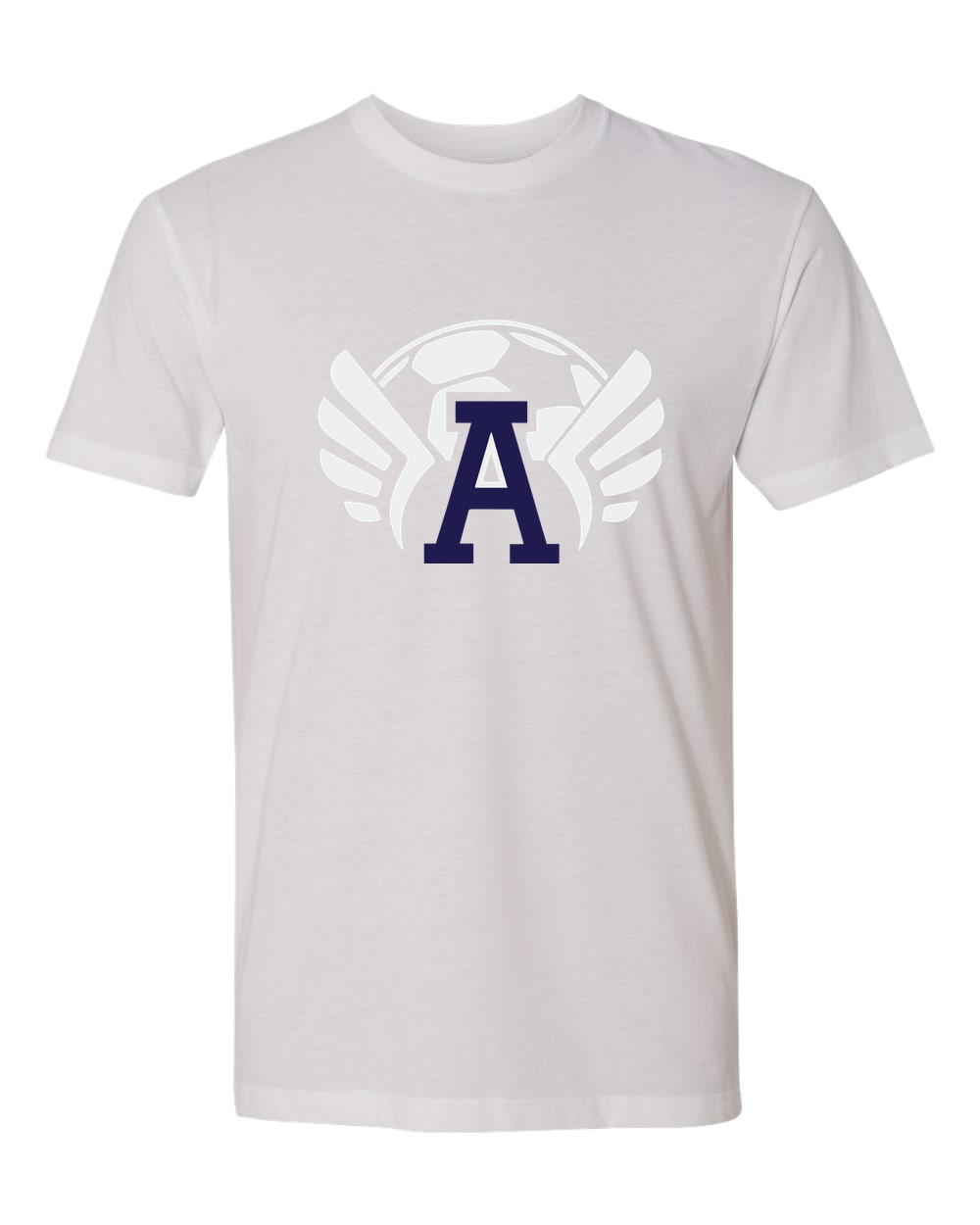 Abingdon Soccer - White T-Shirt - Full Front