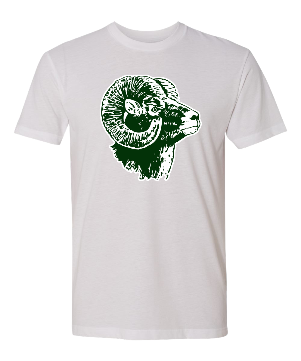 Roseau Baseball and Softball - White T-Shirt - Full Front