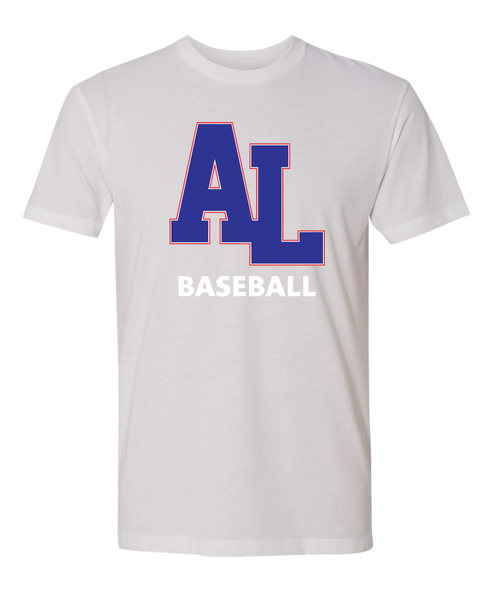 Albert Lea Youth Baseball - White T-Shirt - Full Front