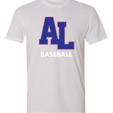 Albert Lea Youth Baseball - White T-Shirt - Full Front