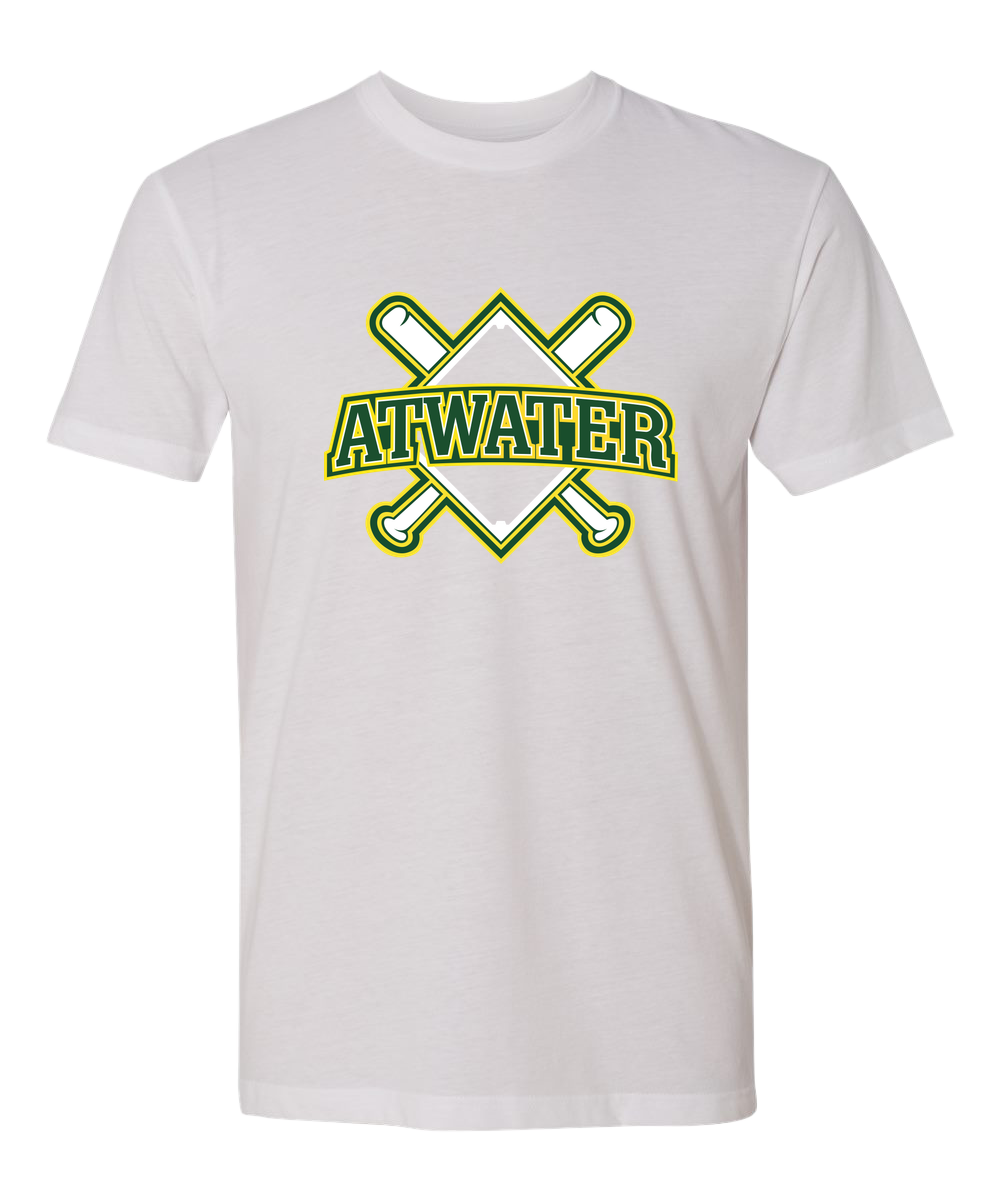 Atwater Baseball - White T-Shirt - Full Front