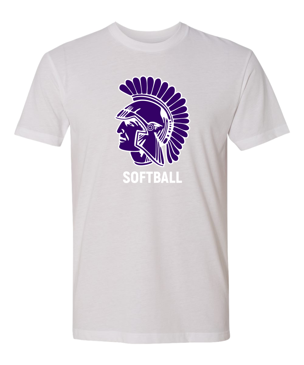 Barnesville Softball - White T-Shirt - Full Front