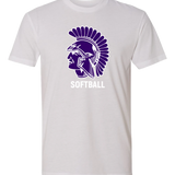 Barnesville Softball - White T-Shirt - Full Front