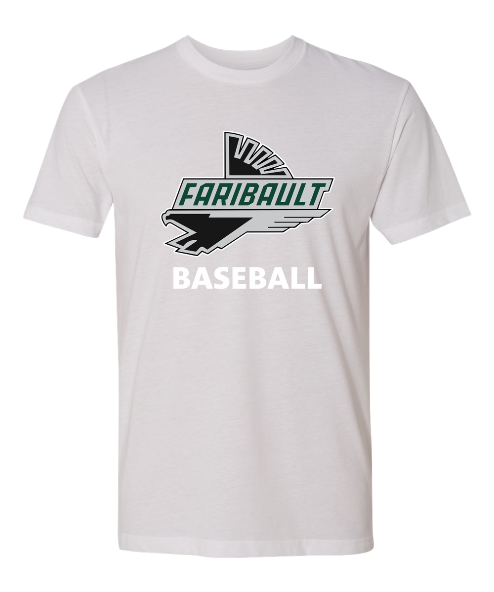 Faribault Baseball - White T-Shirt - Full Front