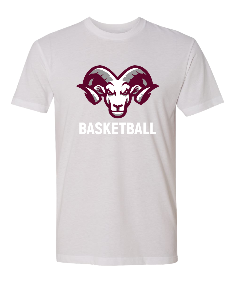 Riverview Basketball - White T-Shirt - Full Front