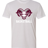 Riverview Basketball - White T-Shirt - Full Front