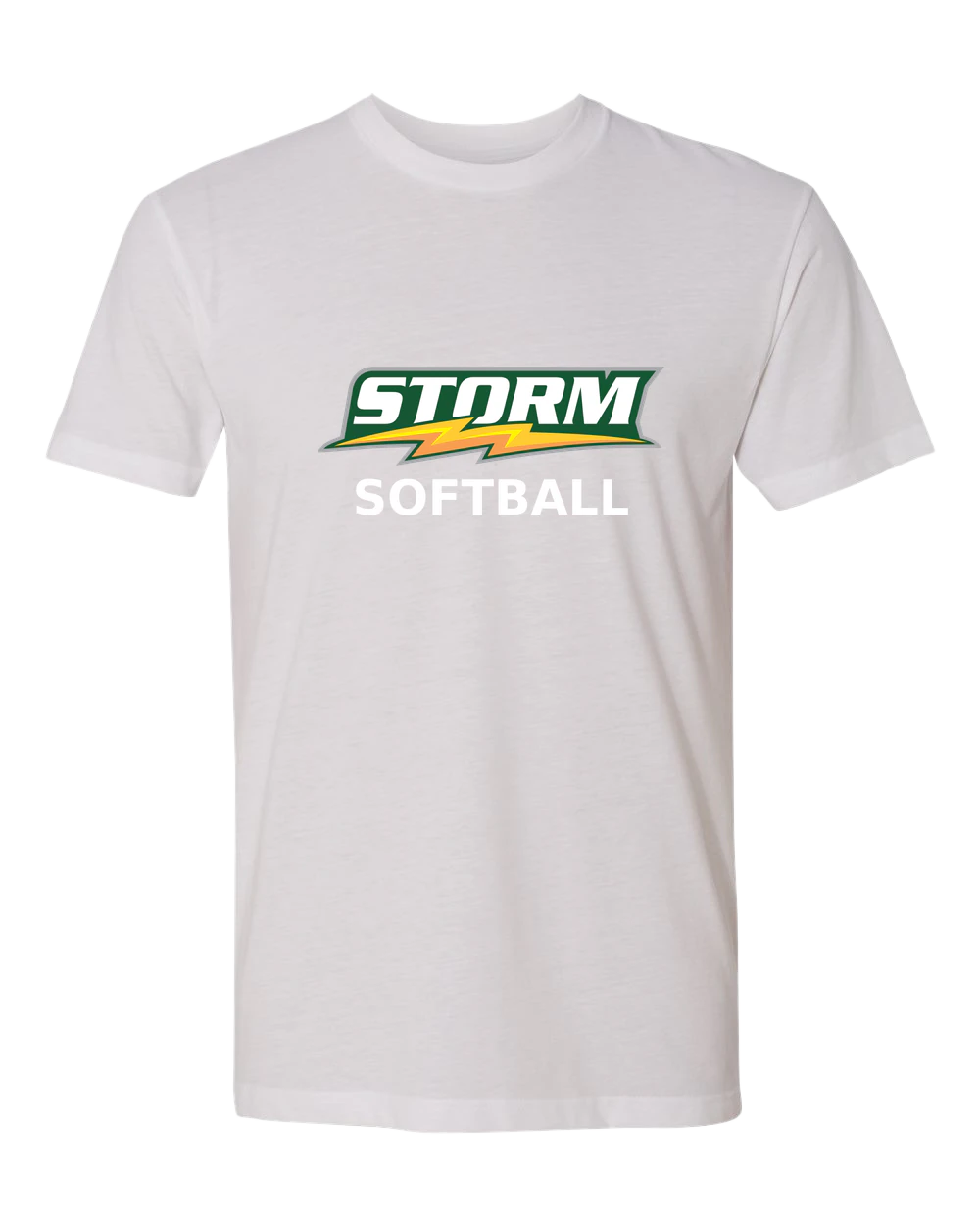 Sauk Rapids Rice Softball - White T-Shirt - Full Front
