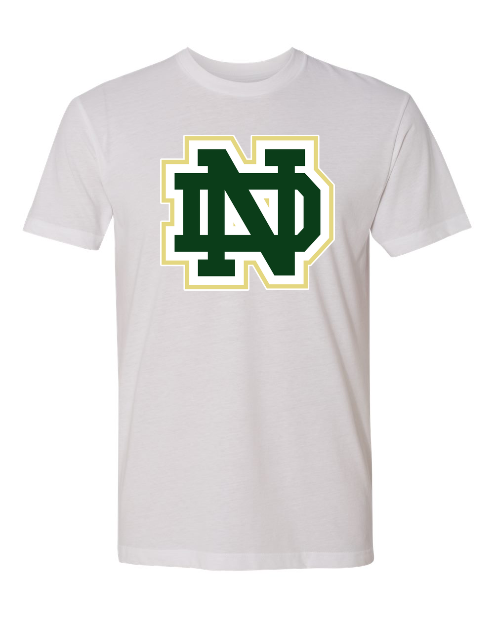 Notre Dame Hockey Example - White T-Shirt - Full Front