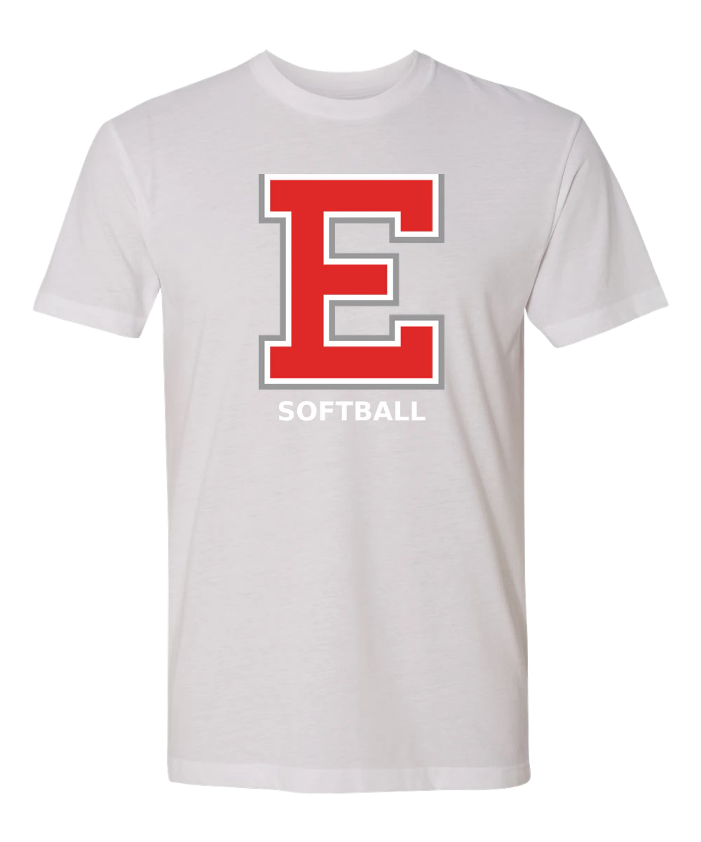 Duluth East Softball - White T-Shirt - Full Front
