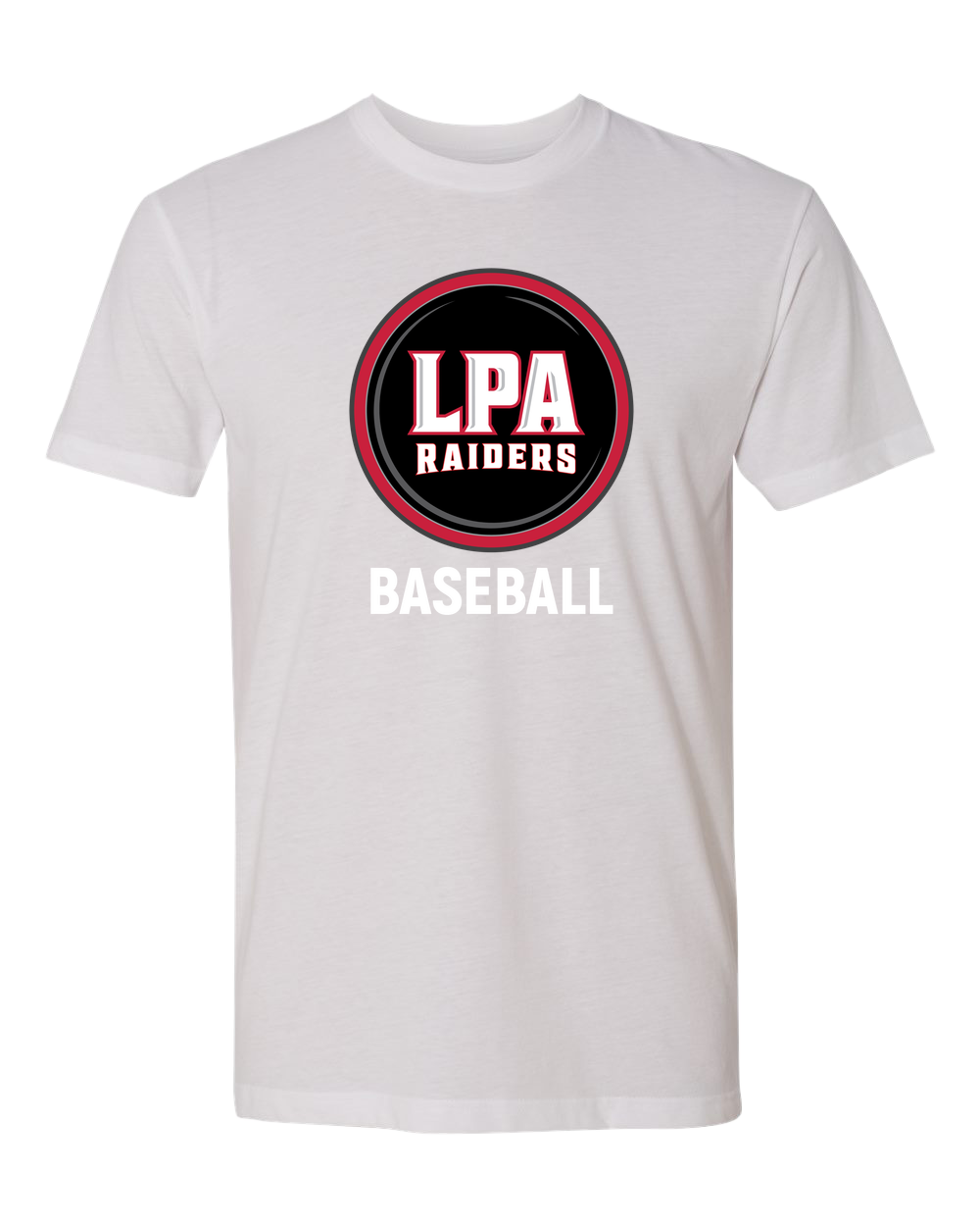 LPA BASEBALL - White T-Shirt - Full Front