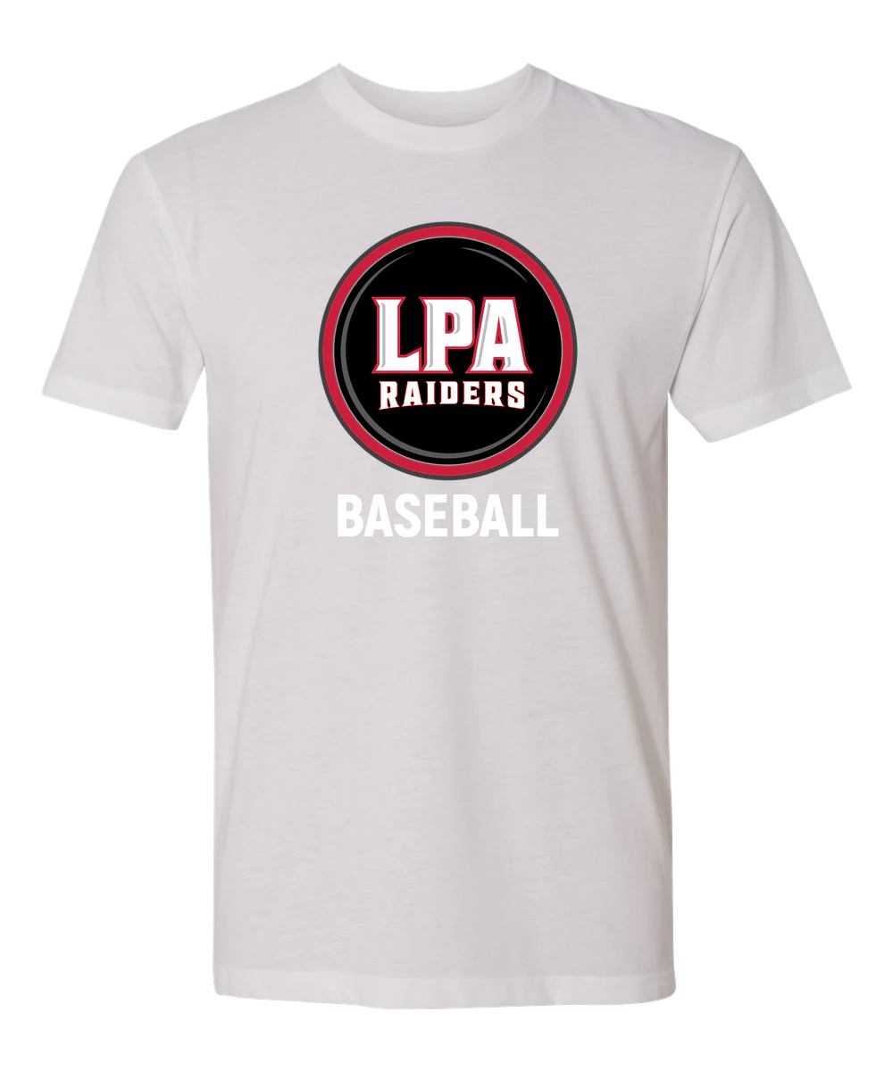 LPA BASEBALL - White T-Shirt - Full Front