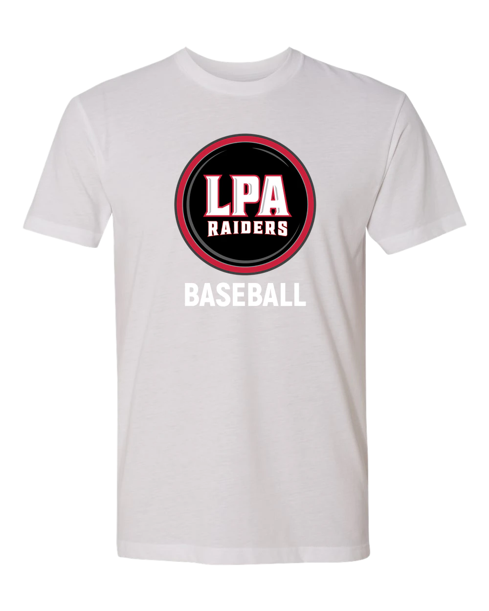 LPA BASEBALL - White T-Shirt - Full Front