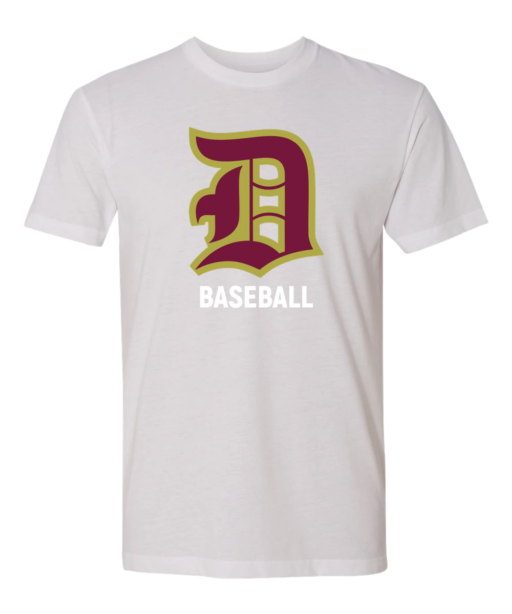 Denfeld Baseball - White T-Shirt - Full Front