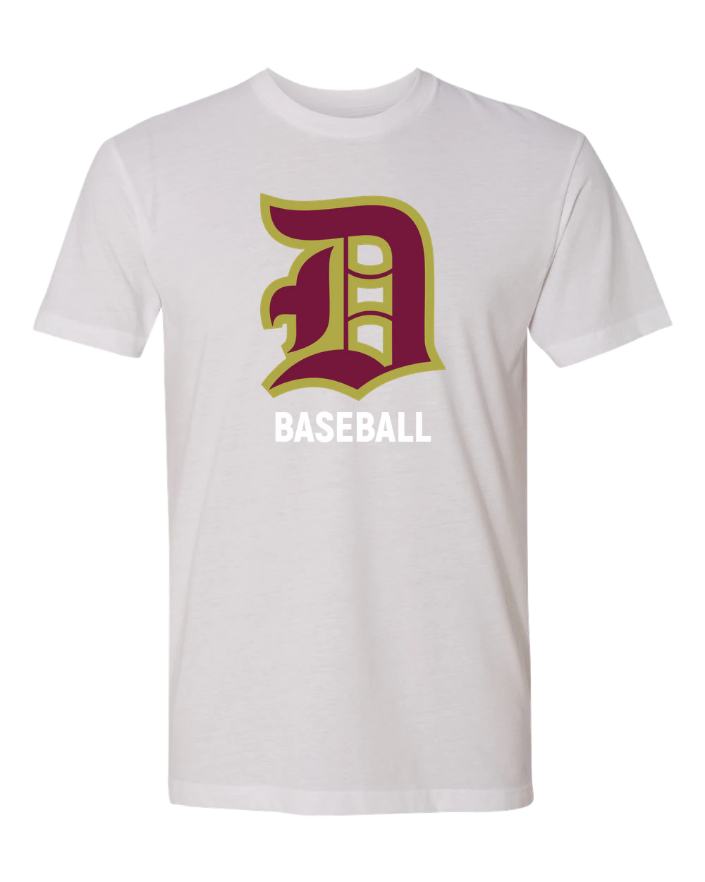 Denfeld Baseball - White T-Shirt - Full Front