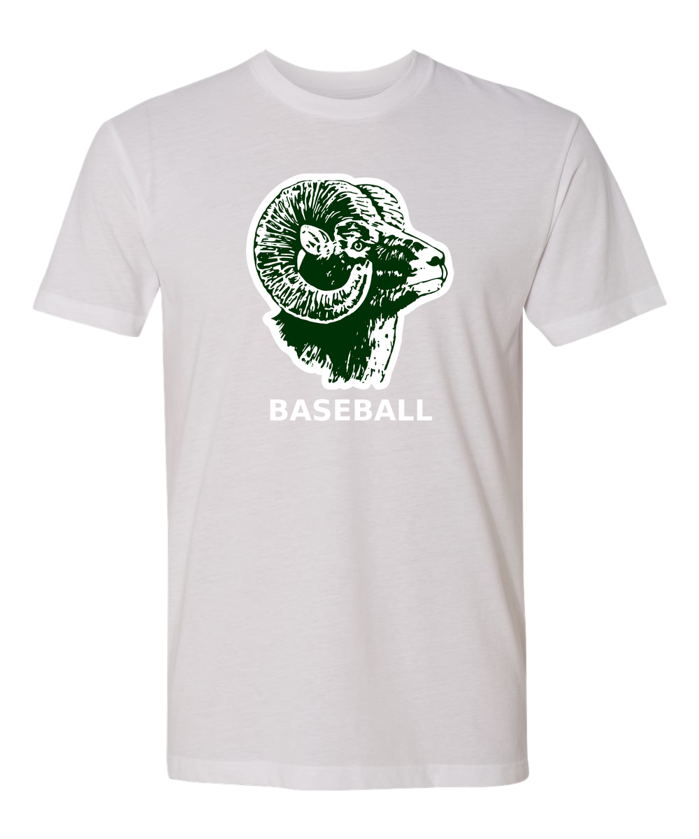 Roseau Baseball - White T-Shirt - Full Front