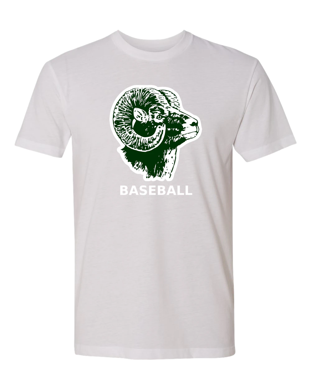 Roseau Baseball - White T-Shirt - Full Front