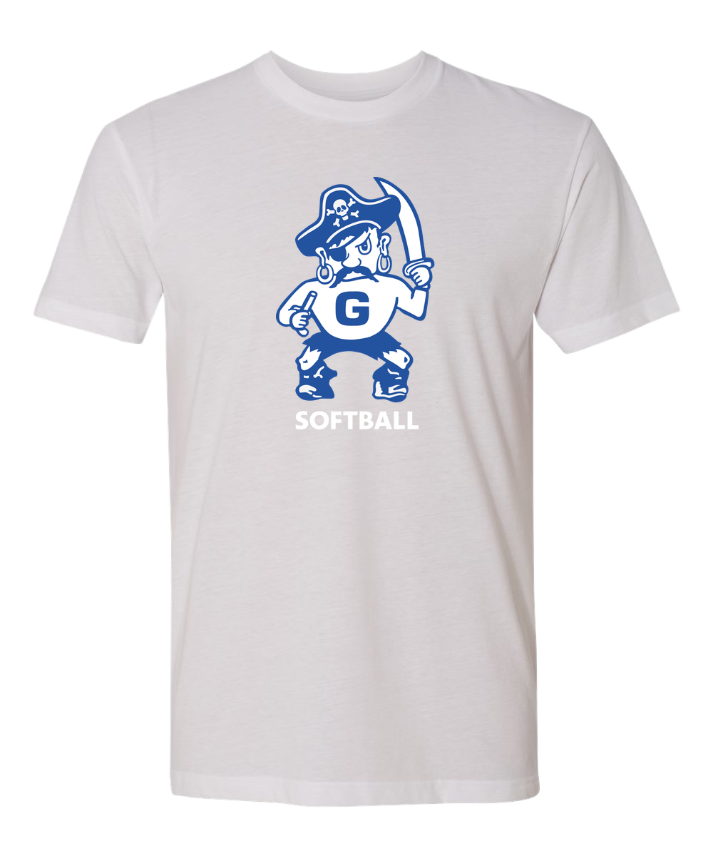 Galena Softball - White T-Shirt - Full Front