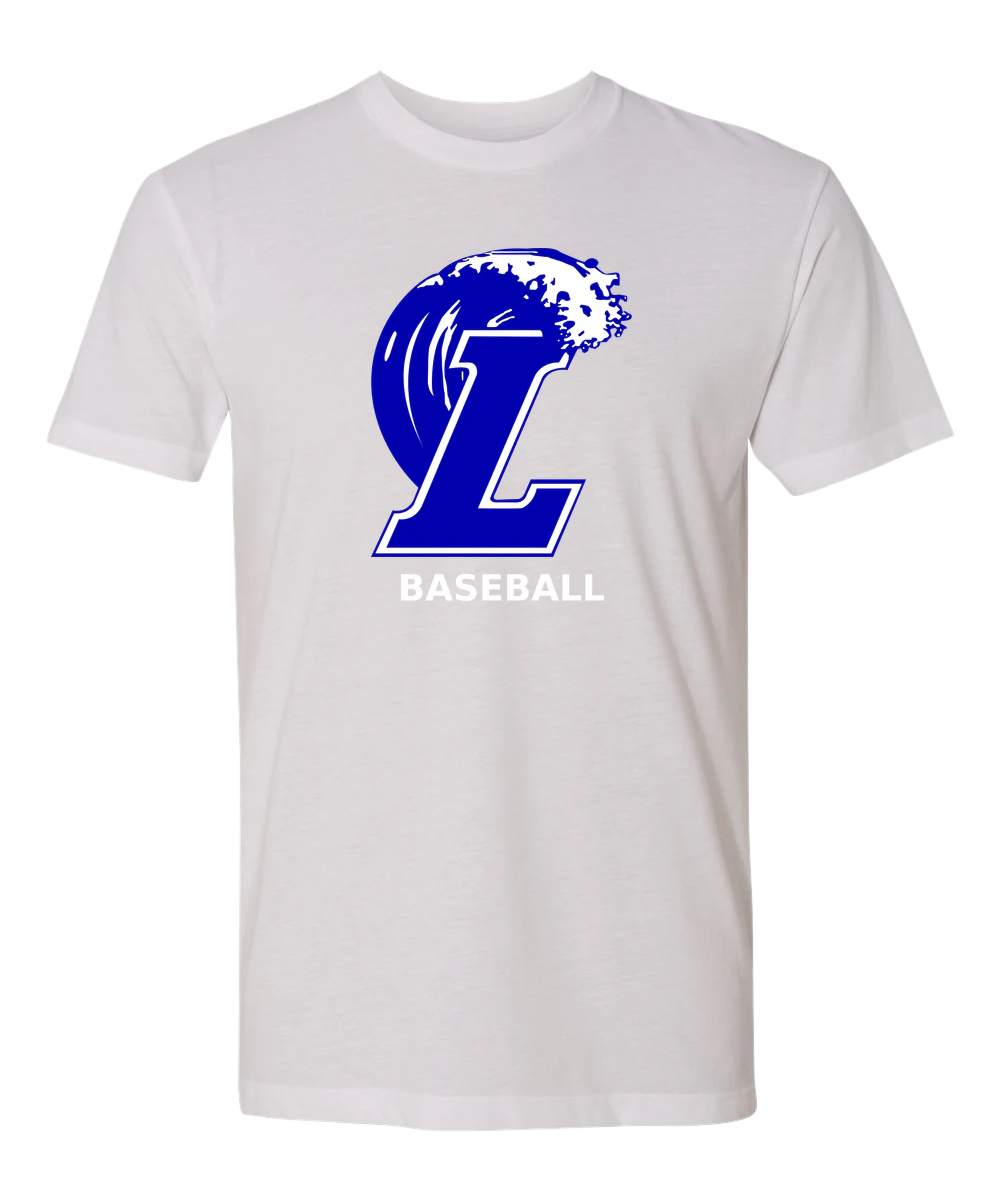 Lakeview Baseball - White T-Shirt - Full Front