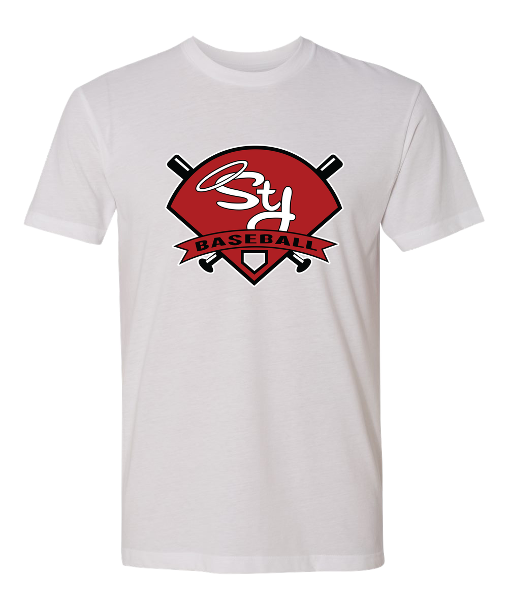 St. James Baseball - White T-Shirt - Full Front