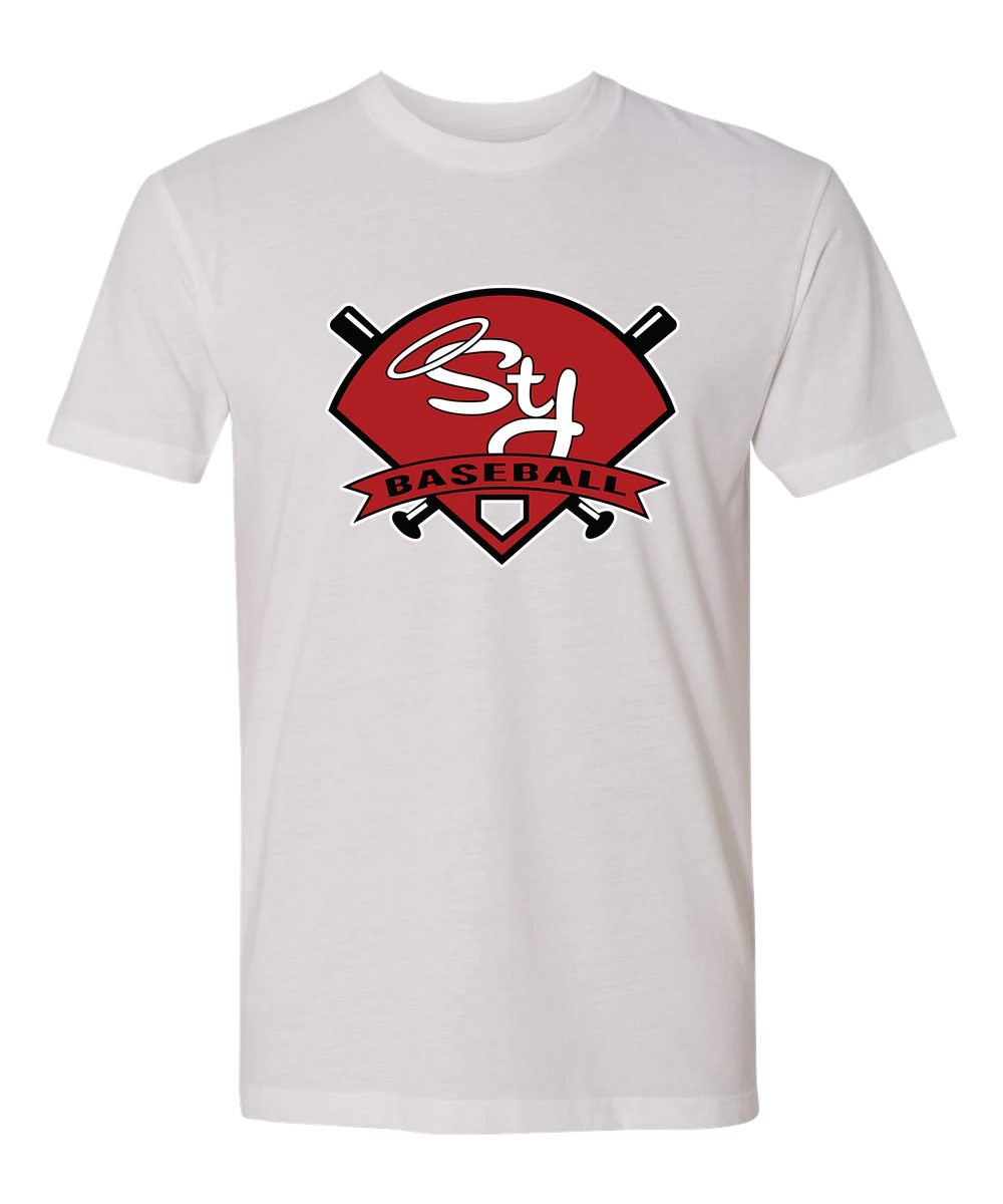 St. James Baseball - White T-Shirt - Full Front