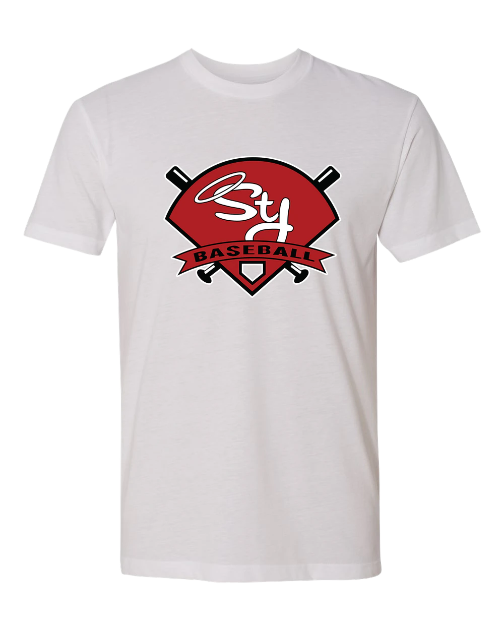 St. James Baseball - White T-Shirt - Full Front