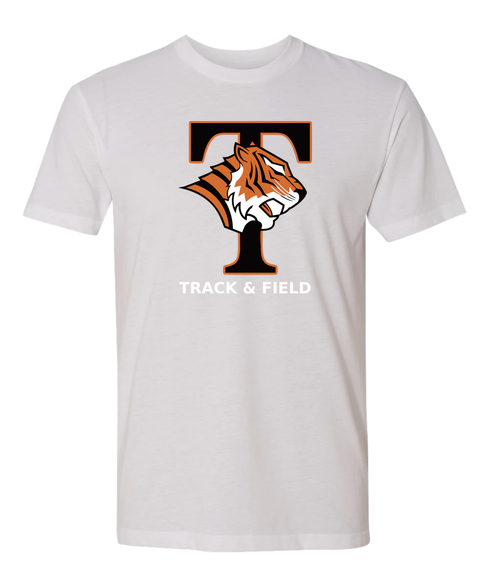 St. Cloud Tech Track & Field - White T-Shirt - Full Front