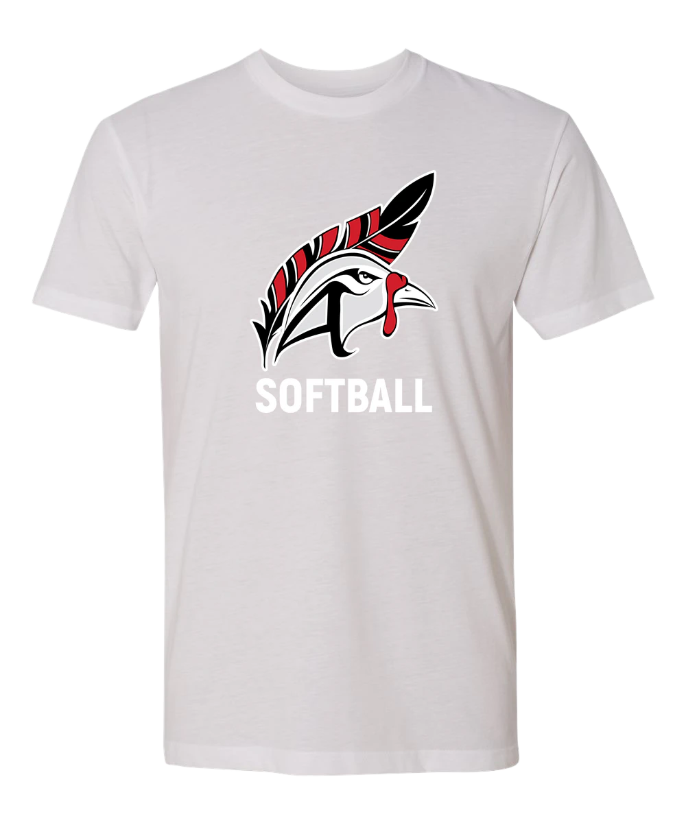 Aitkin Softball - White T-Shirt - Full Front