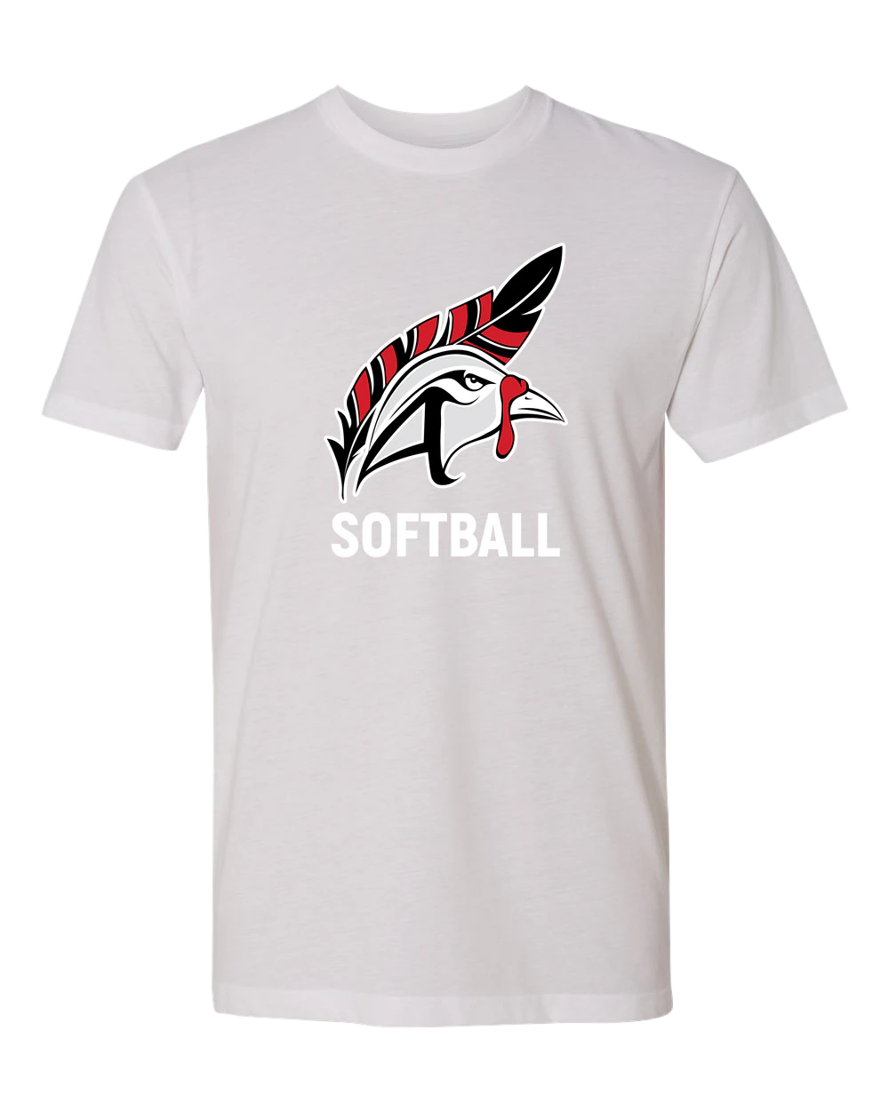 Aitkin Softball - White T-Shirt - Full Front