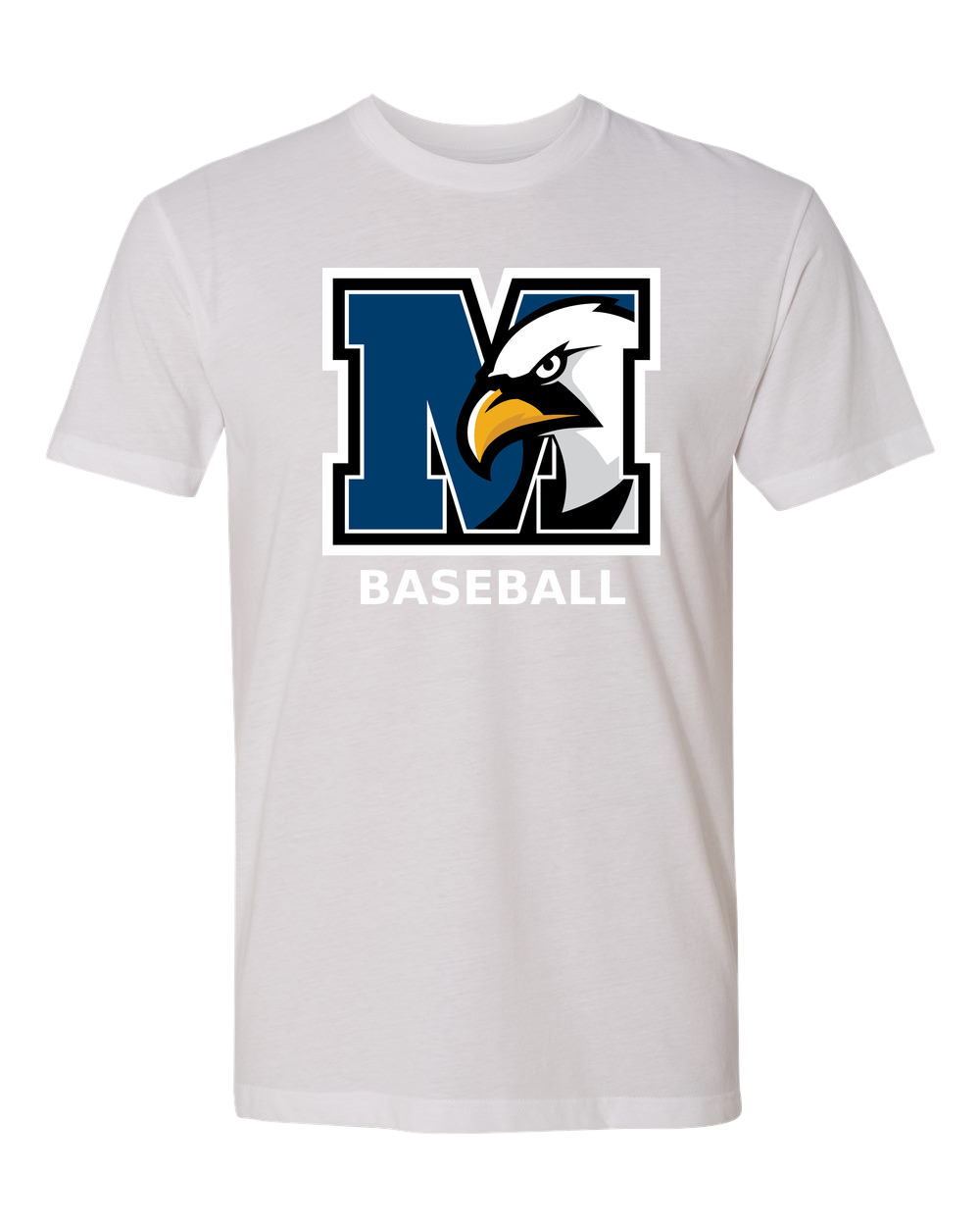 New York Mills Baseball - White T-Shirt - Full Front