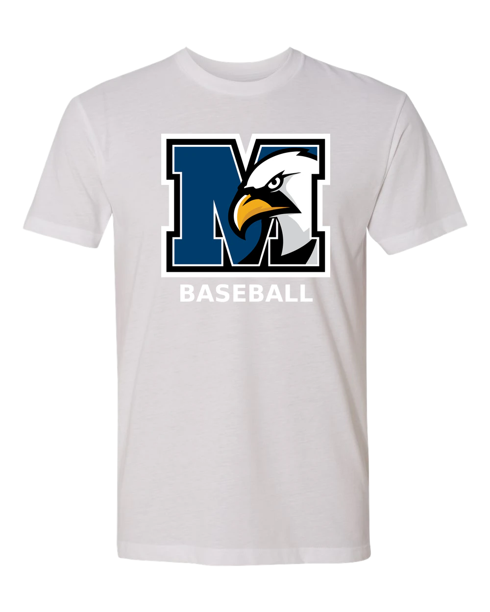 New York Mills Baseball - White T-Shirt - Full Front