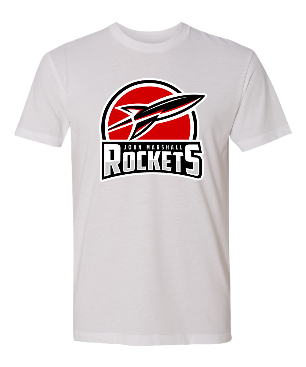 John Marshall Softball - White T-Shirt - Full Front