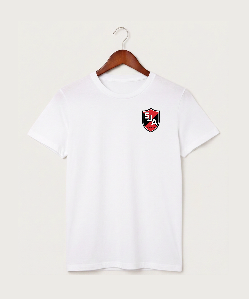 Saint James High School Football (Boys) - White T-Shirt - Left Chest