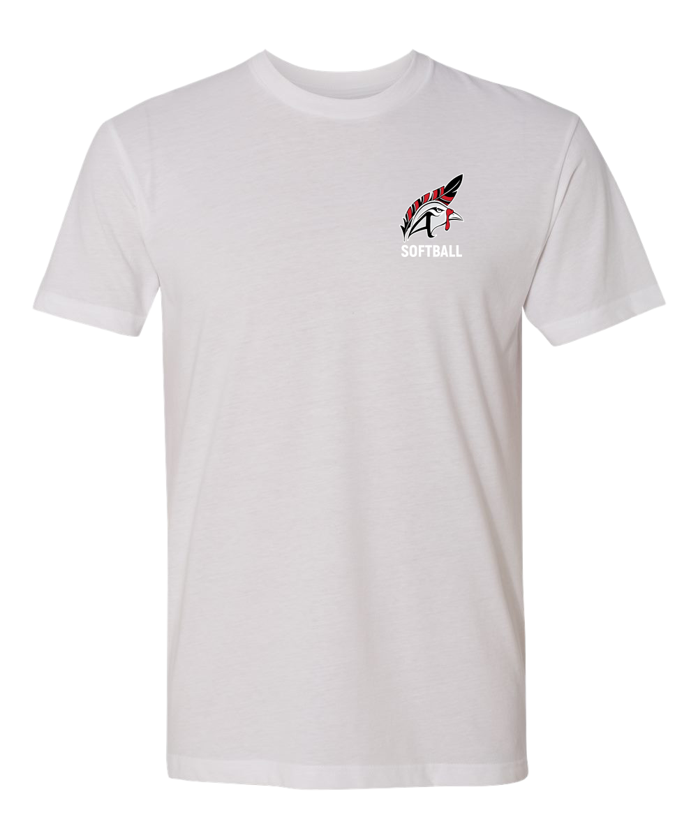 Aitkin Softball - White T-Shirt - Left Chest