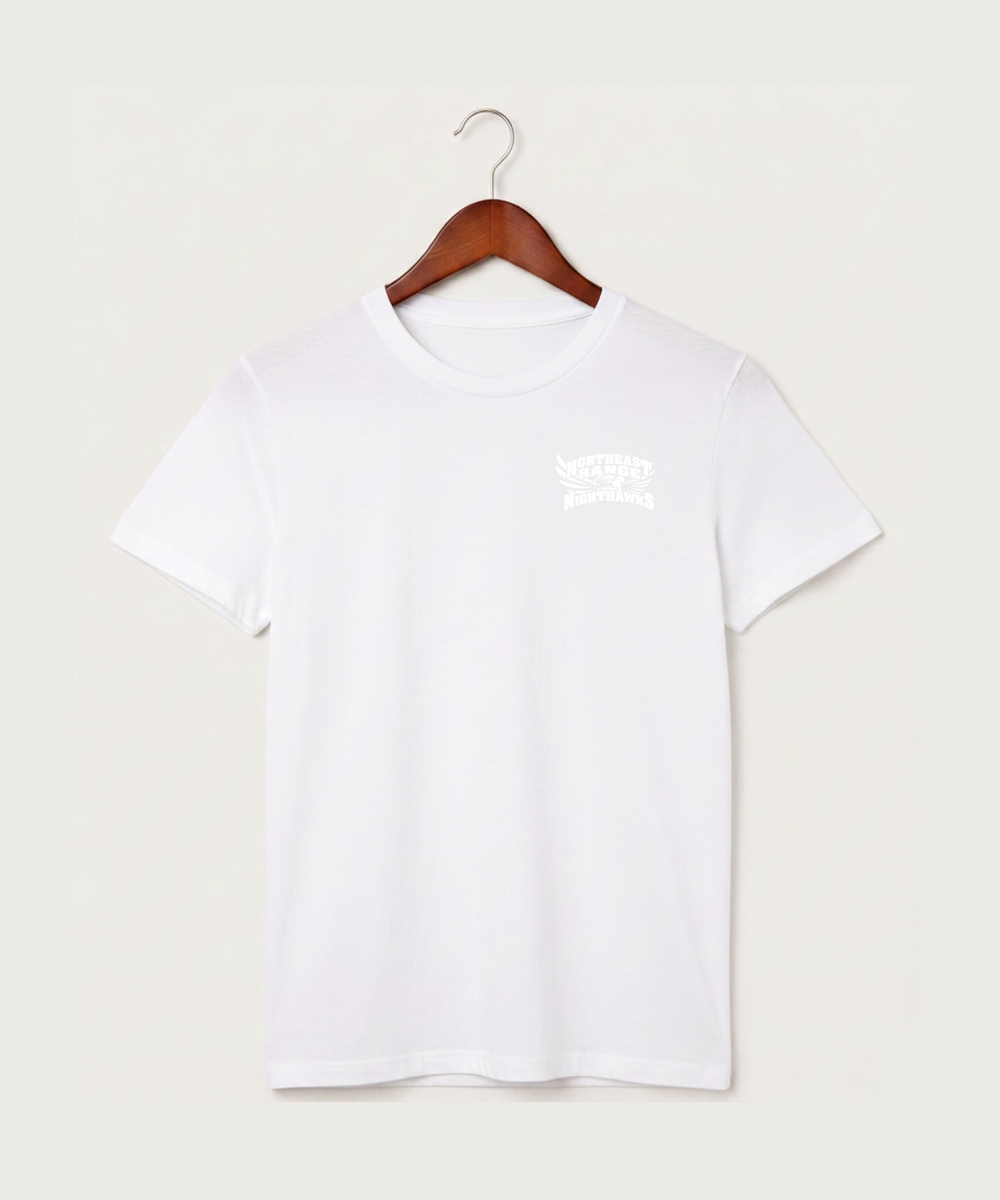 Northeast Range High School Volleyball (Girls) - White T-Shirt - Left Chest