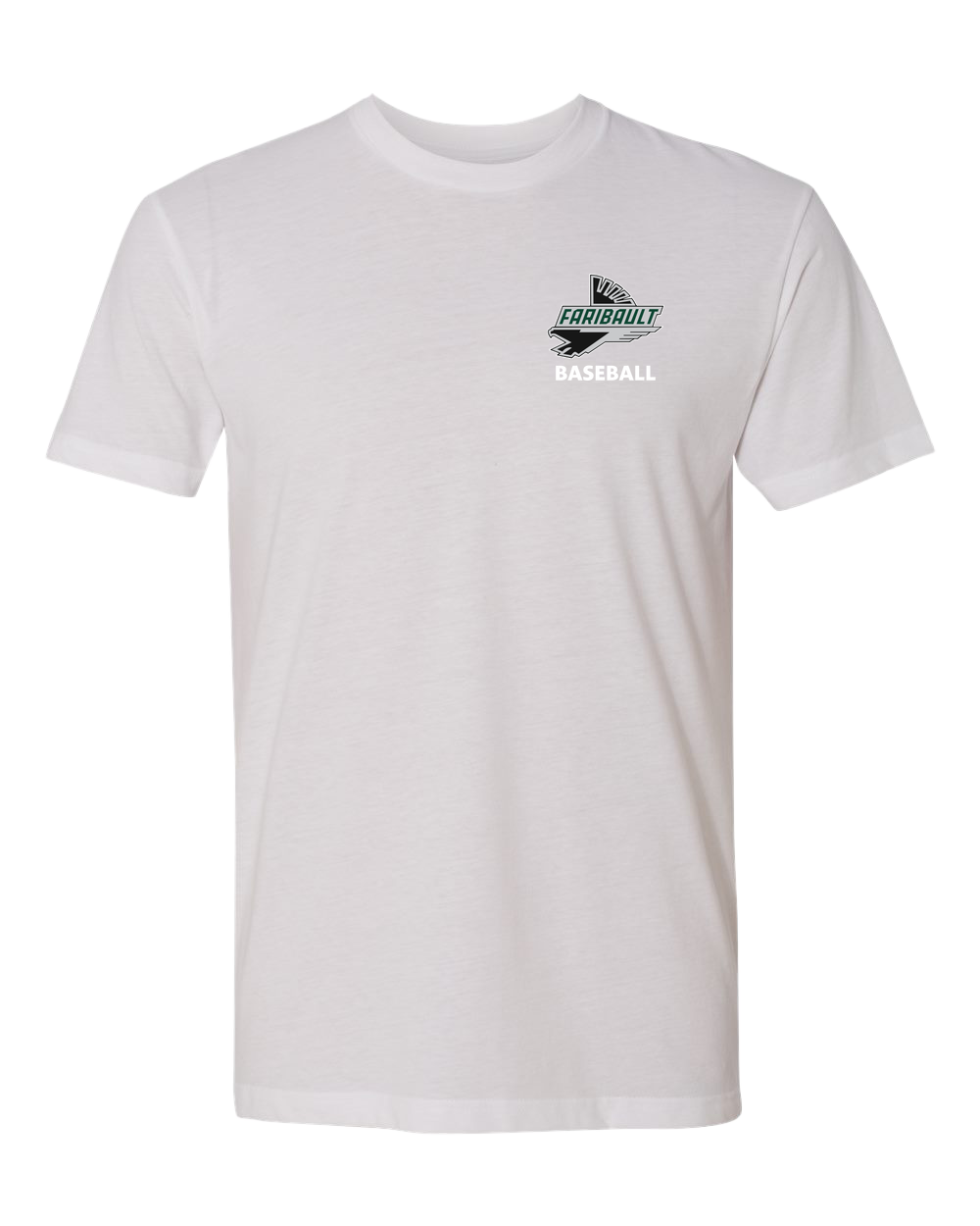 Faribault Baseball - White T-Shirt - Left Chest