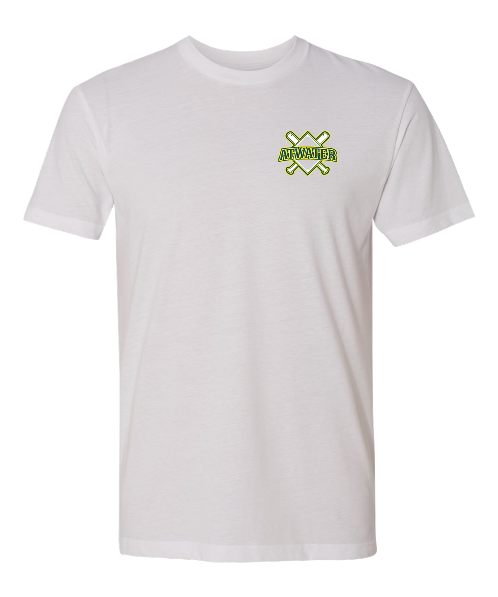 Atwater Baseball - White T-Shirt - Left Chest