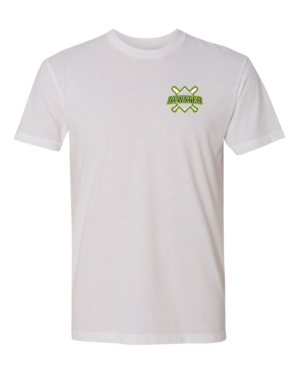 Atwater Baseball - White T-Shirt - Left Chest