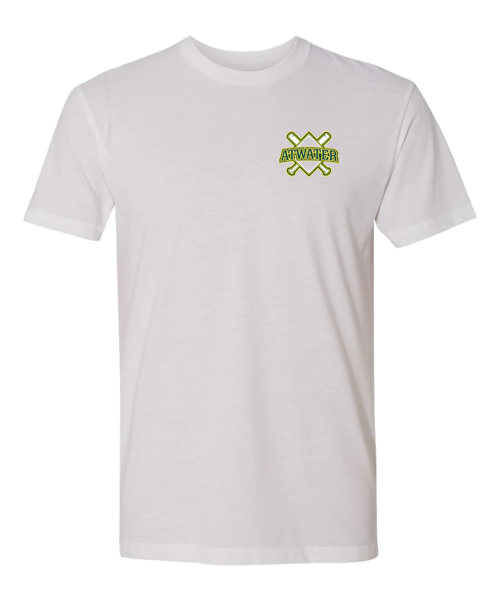 Atwater Baseball - White T-Shirt - Left Chest