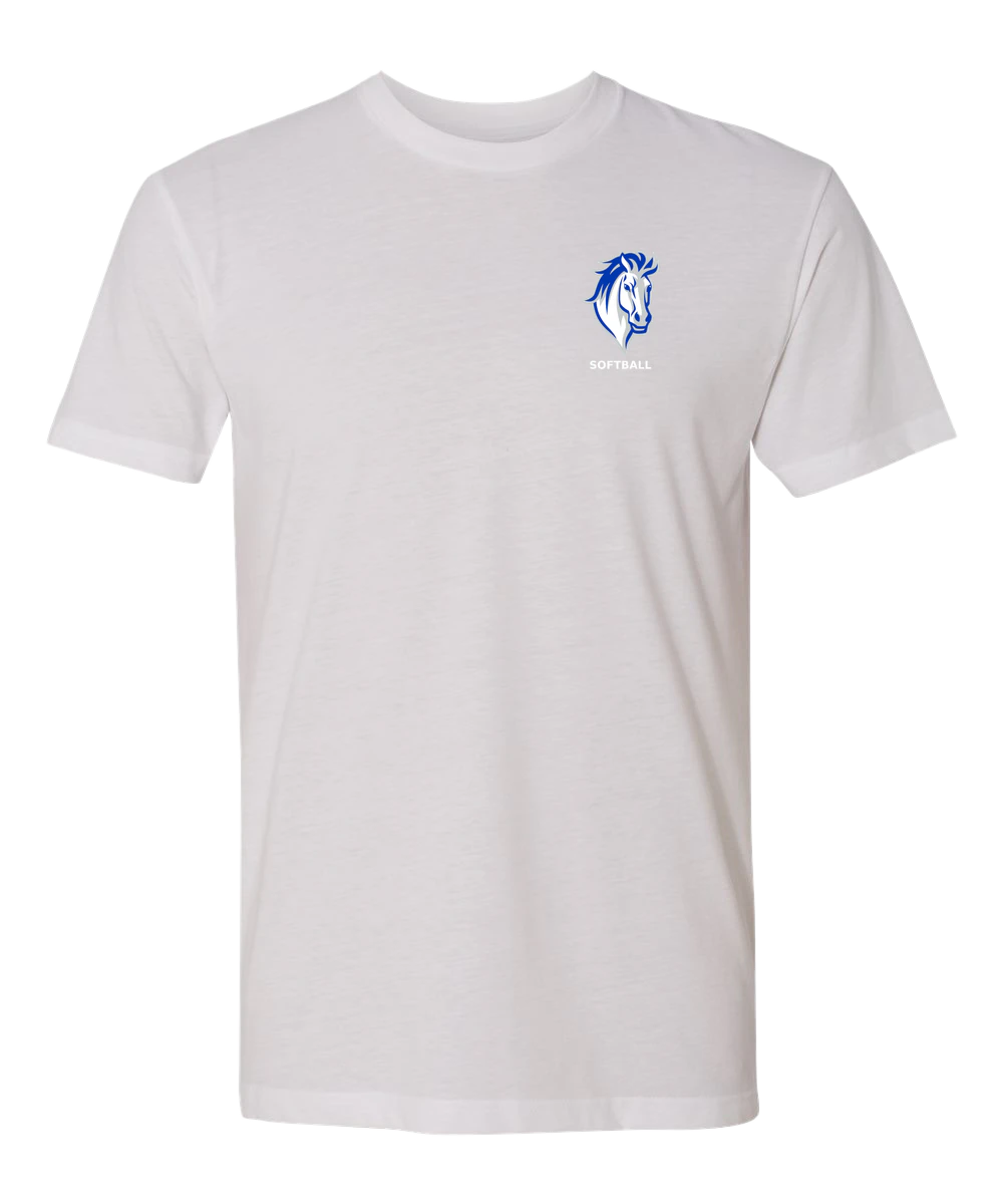 Mora Softball - White T-Shirt - Left Chest