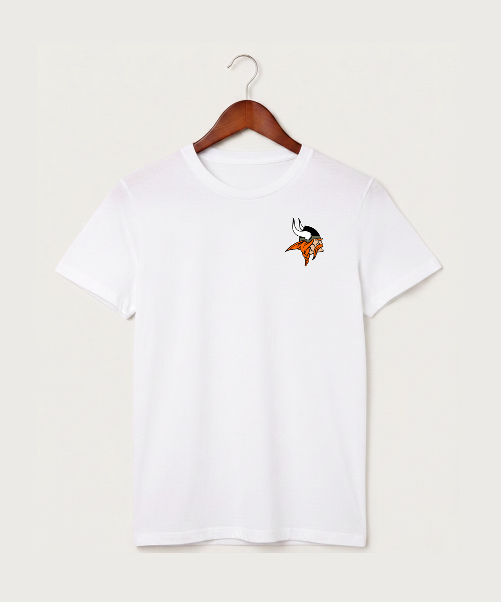 Littlefork Big Falls High School Football (Boys) - White T-Shirt - Left Chest