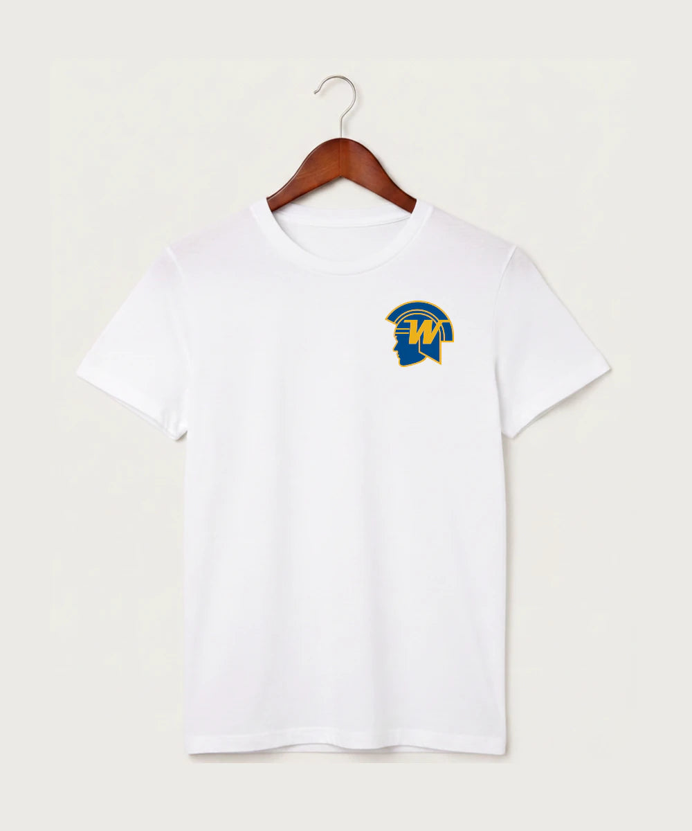 Wayzata High School Football (Boys) - White T-Shirt - Left Chest