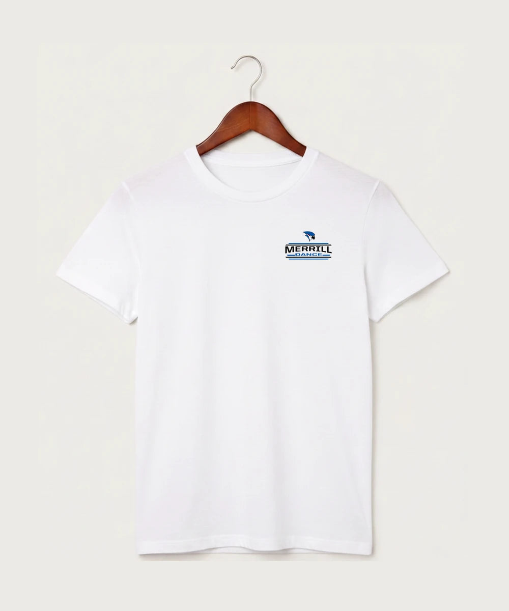 Merrill Dance and Cheer - White T-Shirt - Left Chest