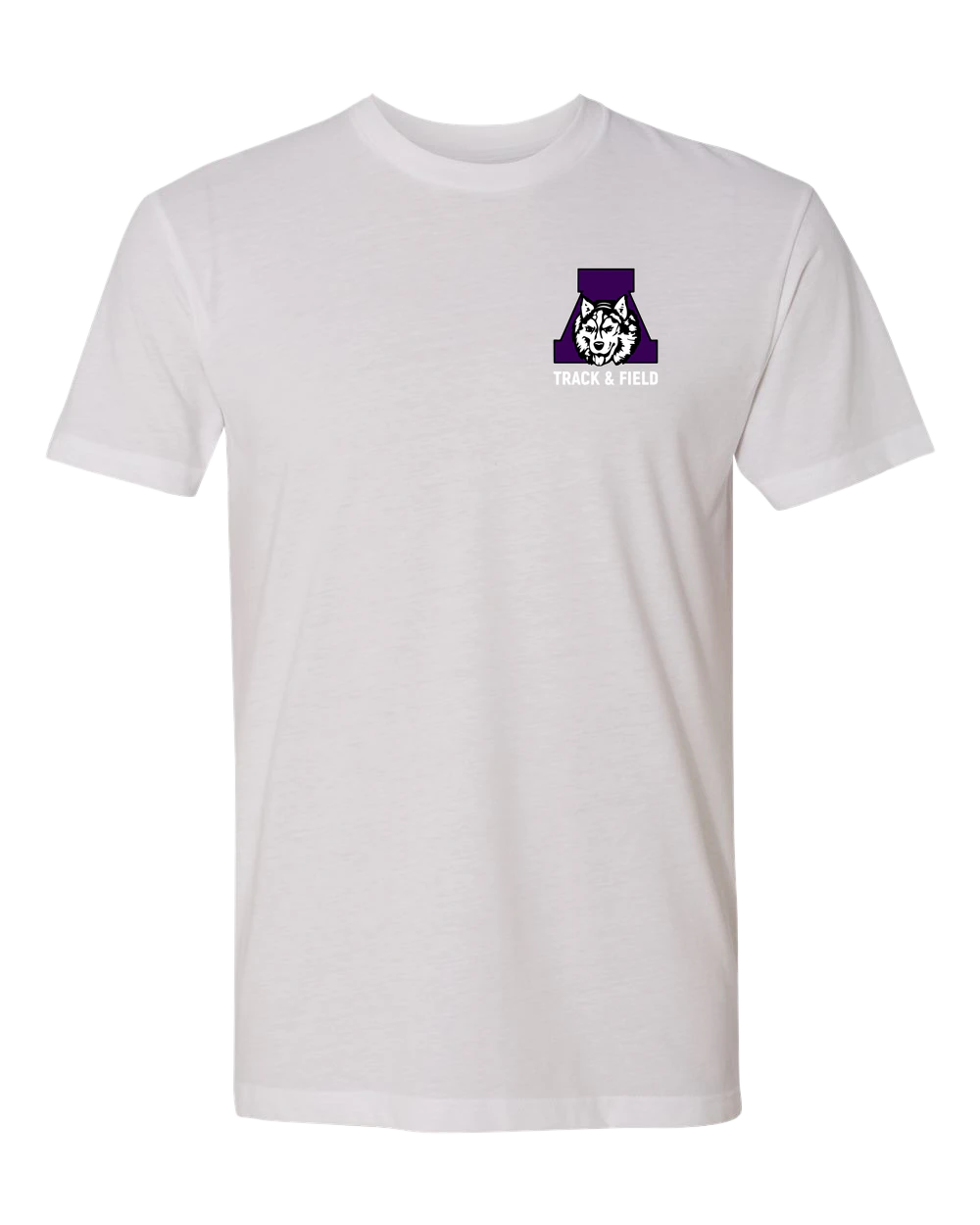 Albany Track & Field - White T-Shirt - Left Chest