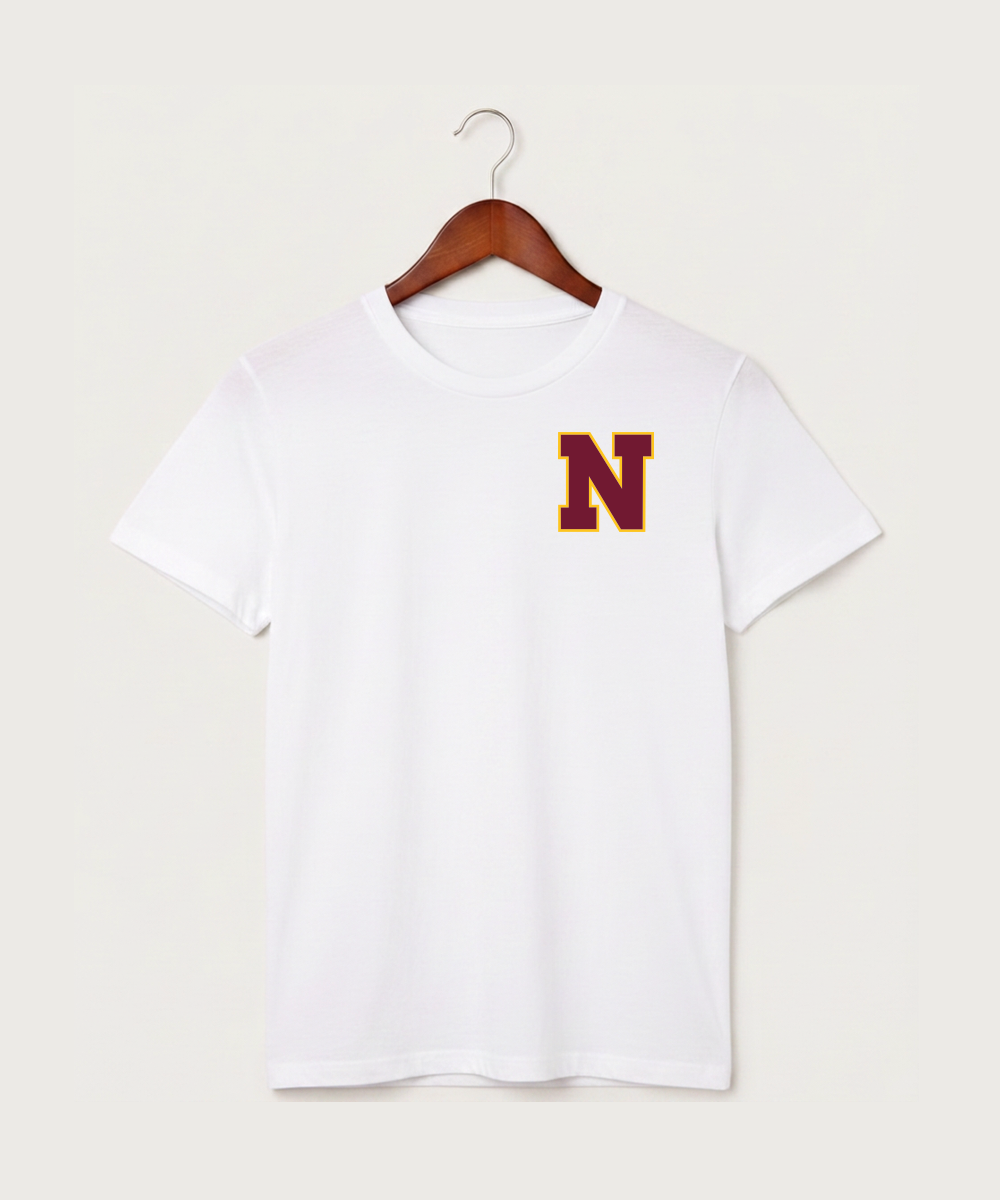 Northfield High School Volleyball (Girls) - White T-Shirt - Left Chest