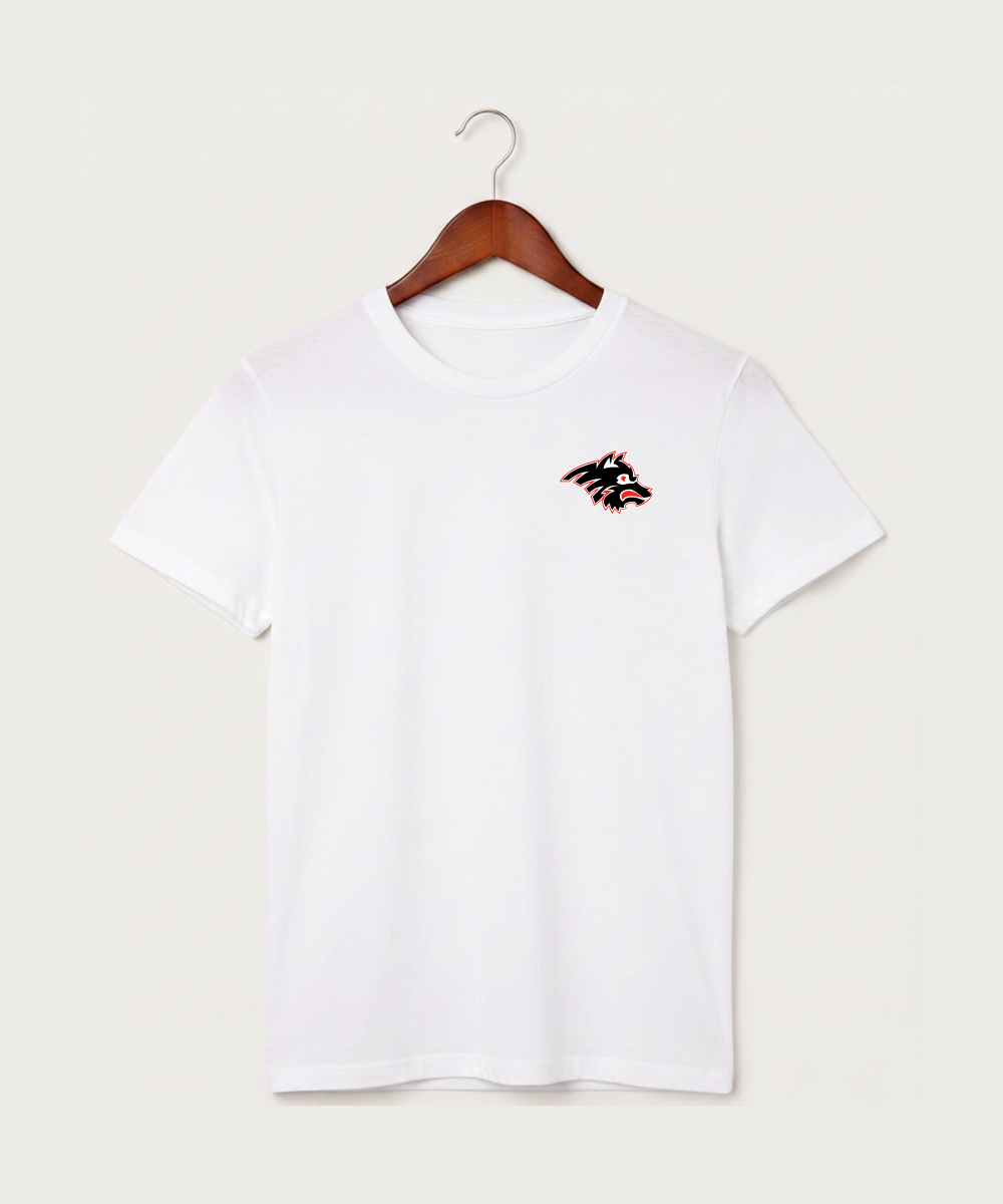 Milaca High School Football (Boys) - White T-Shirt - Left Chest