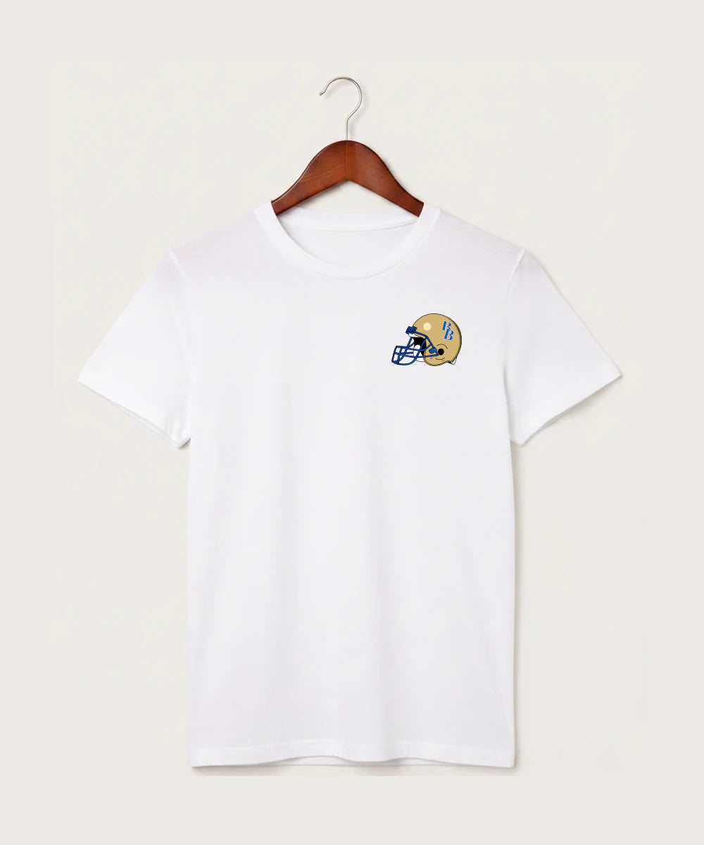 Braham Area High School Football (Boys) - White T-Shirt - Left Chest